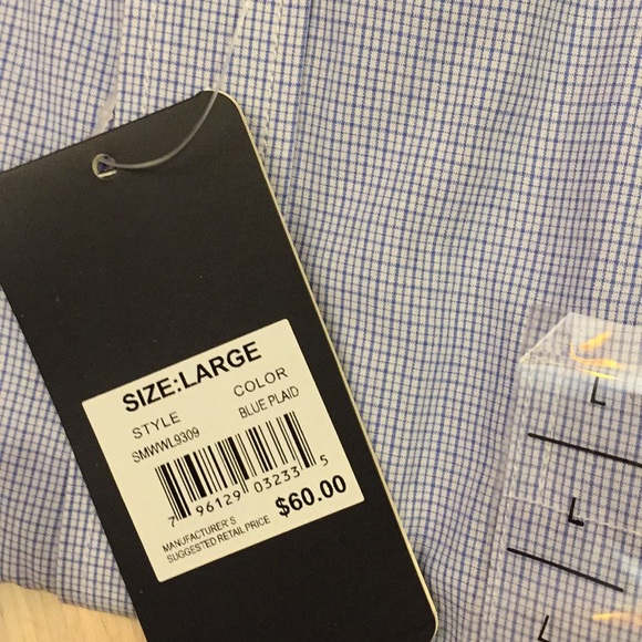 Tricots st Raphael NWT 100%cotton plaidbuttondown - Picture 3 of 7